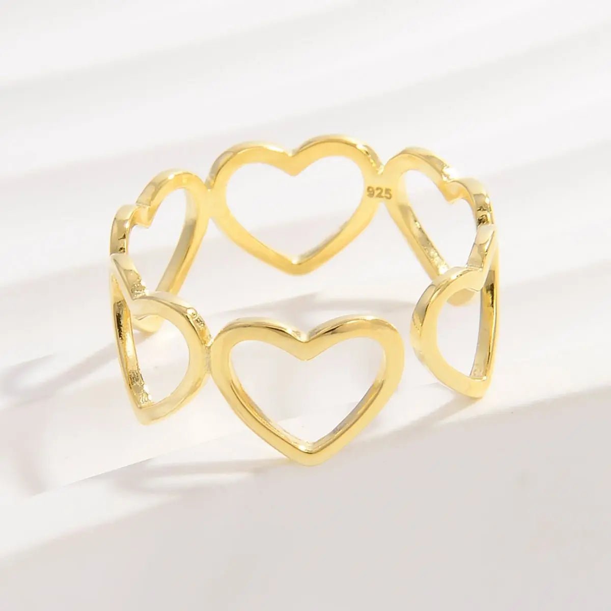 925 Sterling Silver Heart Ring - GlossiChic Collection Silver / 6 GlossiChic Collection jewelry