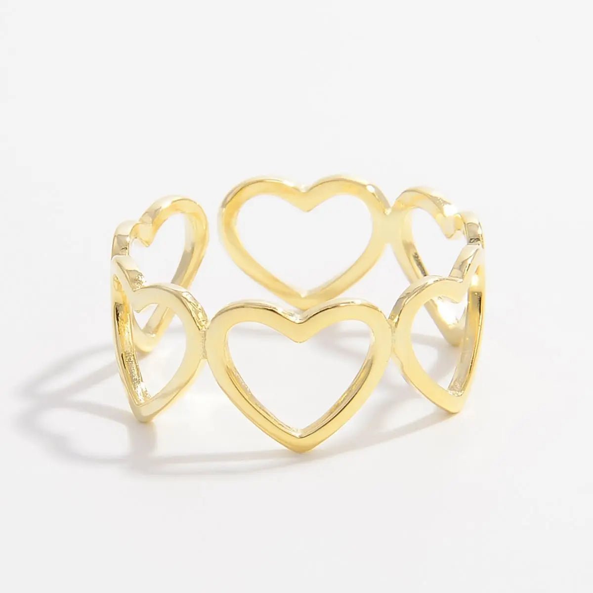 925 Sterling Silver Heart Ring - GlossiChic Collection Gold / 6 GlossiChic Collection jewelry