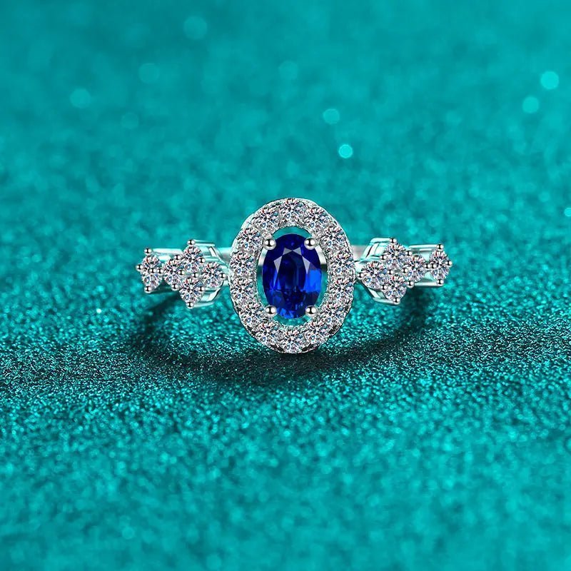 925 Sterling Silver Moissanite Ring - GlossiChic CollectionRings