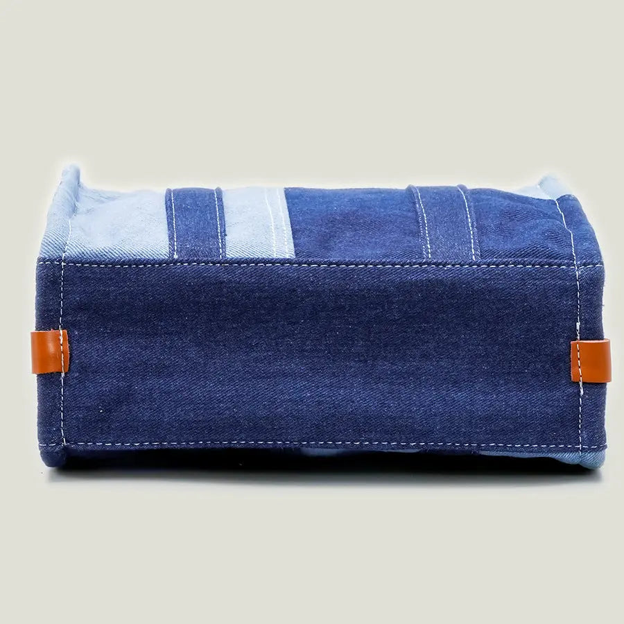 Denim Canvas Stitching Large Capacity Bag - GlossiChic Collection