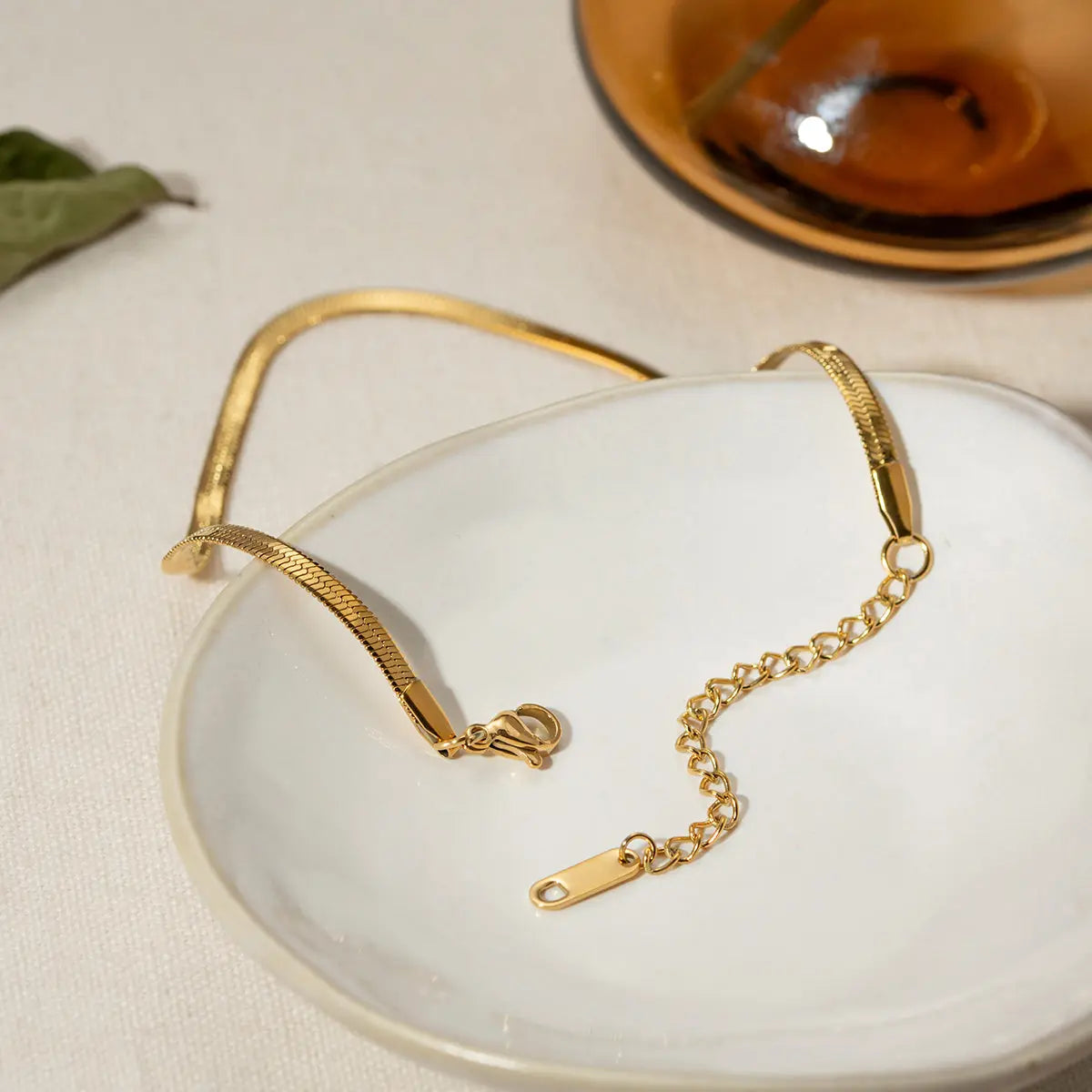 18K Gold-Plated Ankle Bracelet - GlossiChic Collection