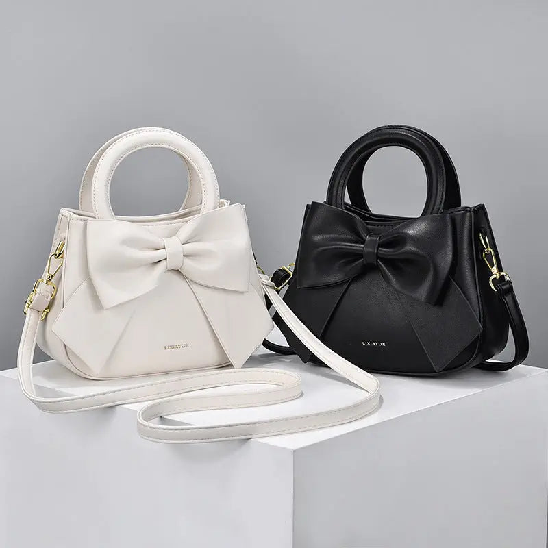 Bow Design Shoulder Bag - GlossiChic Collection