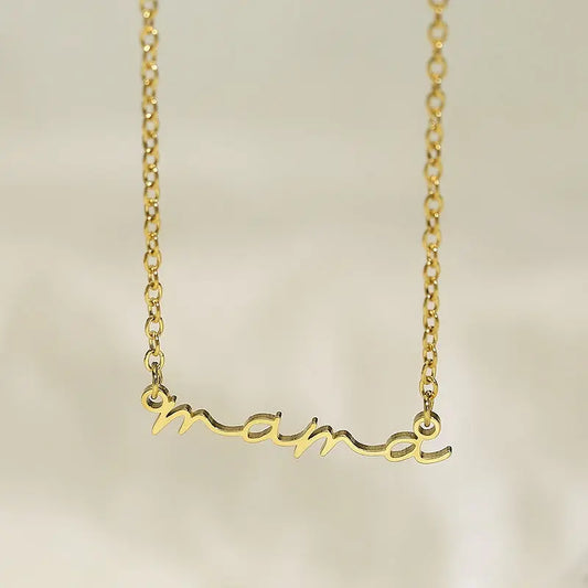 MAMA Stainless Steel Necklace Trendsi