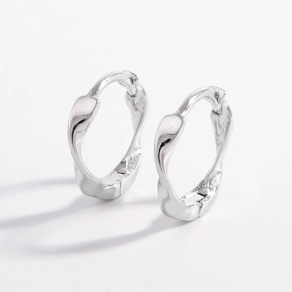 925 Sterling Silver Hoop Earrings - GlossiChic Collection Gold / One Size GlossiChic Collection jewelry