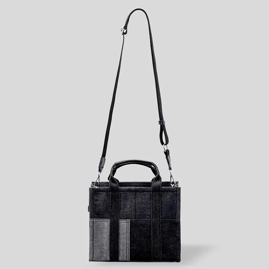 Denim Canvas Stitching Large Capacity Bag - GlossiChic Collection