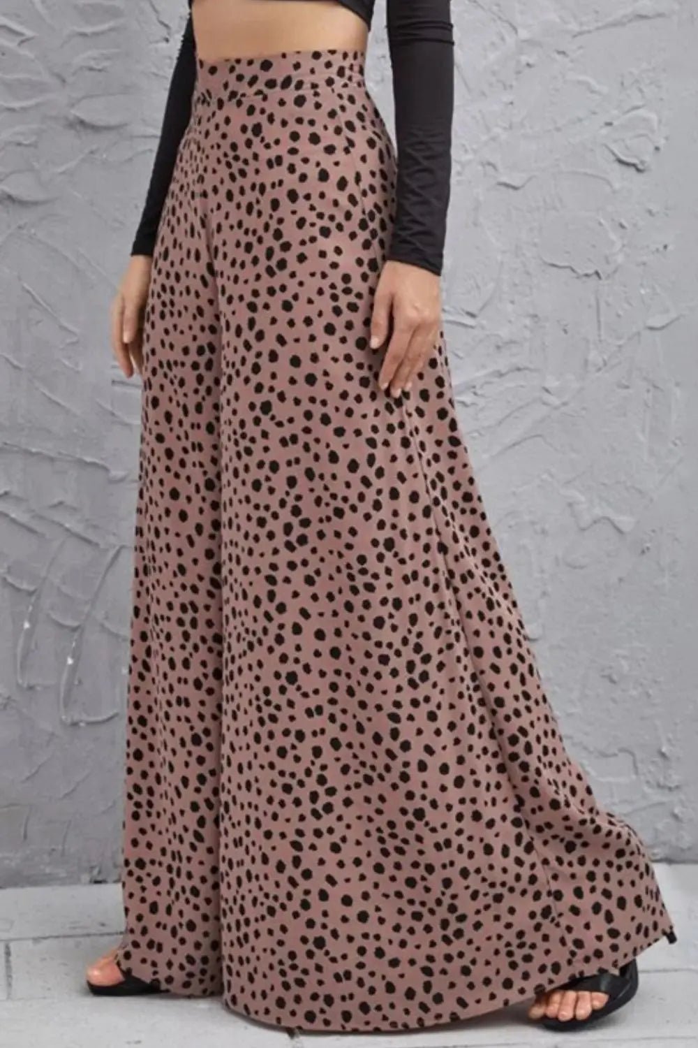 Animal Print High - Rise Culottes - GlossiChic CollectionJeans, Pants, & Shorts