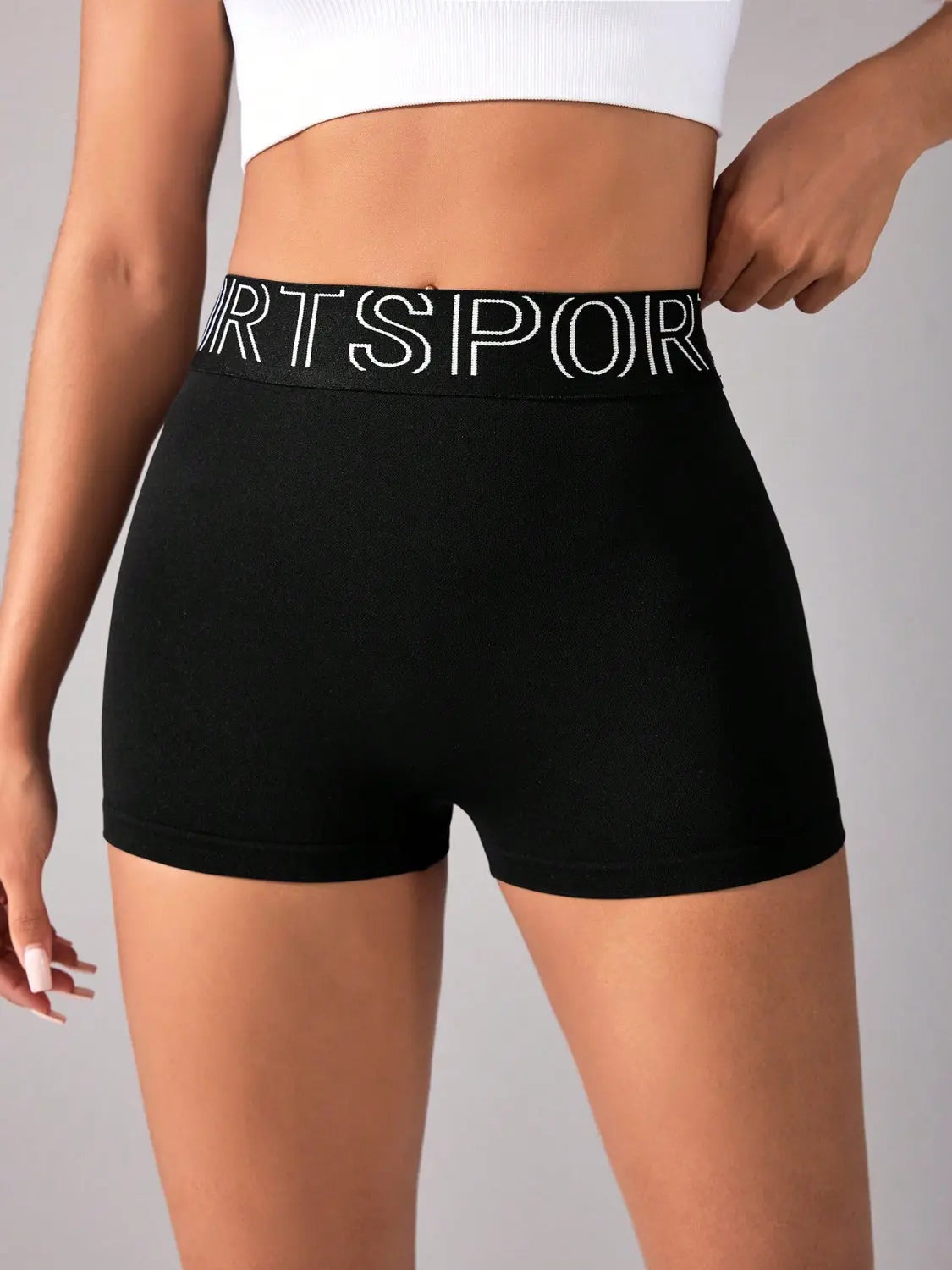 High Waist Active Shorts Trendsi