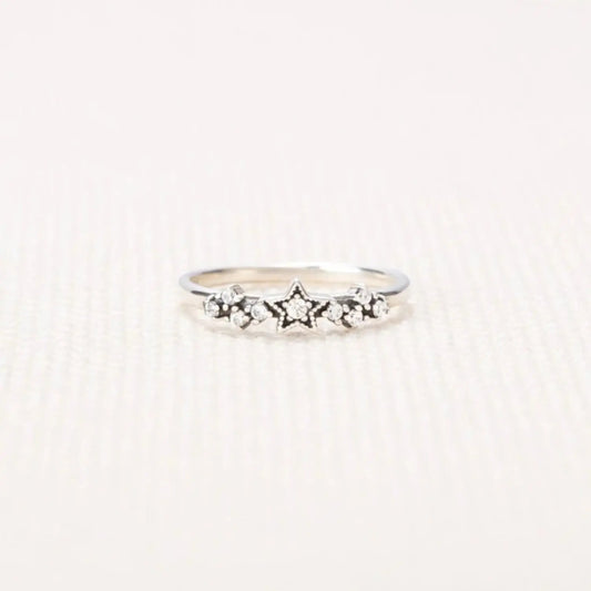 925 Sterling Silver Star Ring Trendsi