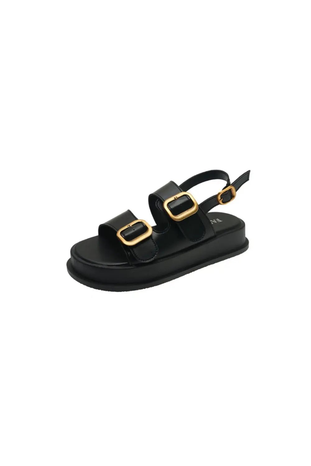 Buckle Open Toe Platform Sandals - GlossiChic CollectionShoes