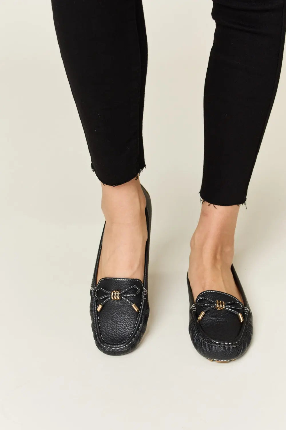 Forever Link Slip On Bow Flats Loafers Trendsi