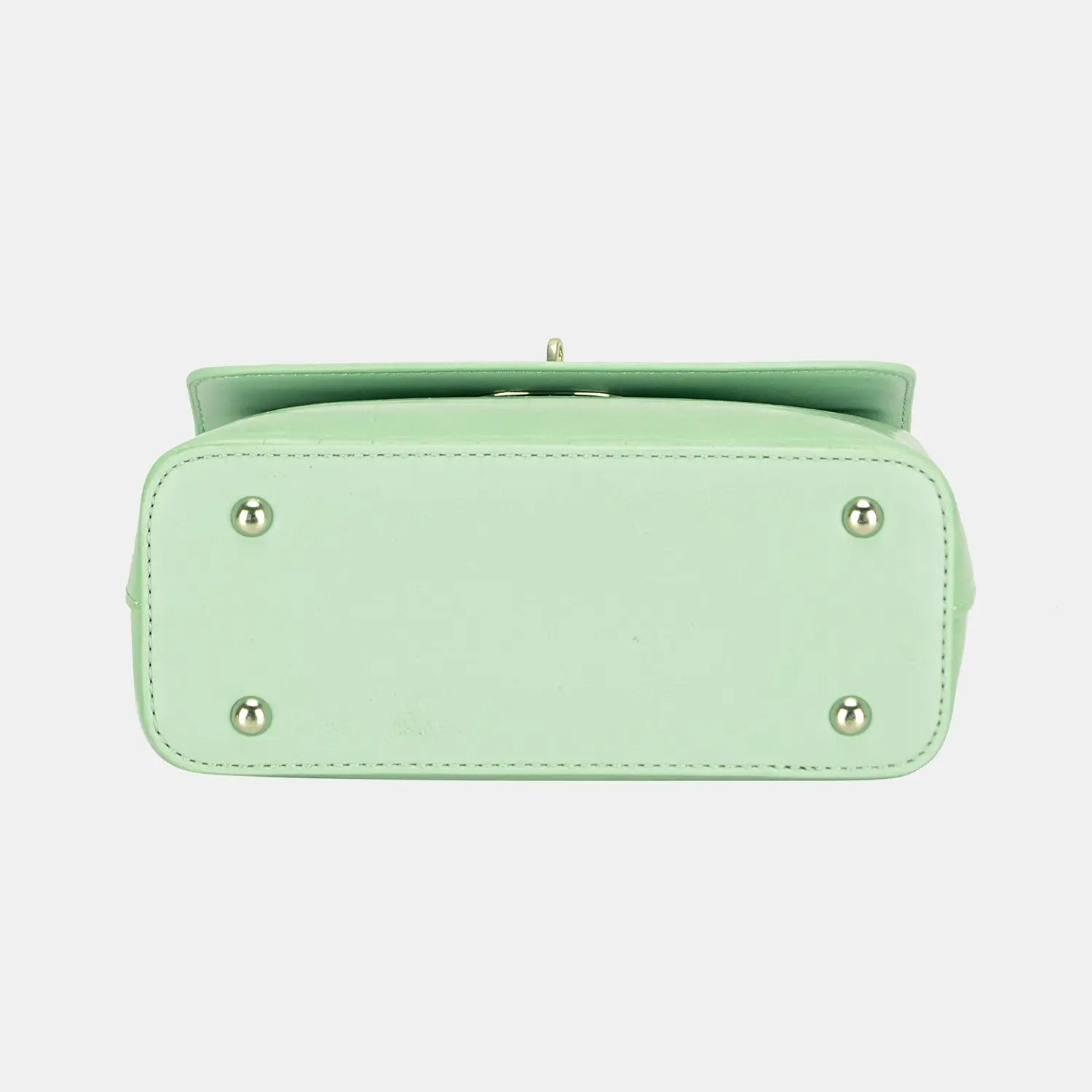 Texture PU Leather Handbag - GlossiChic Collection Light Green / One Size GlossiChic Collection handbags