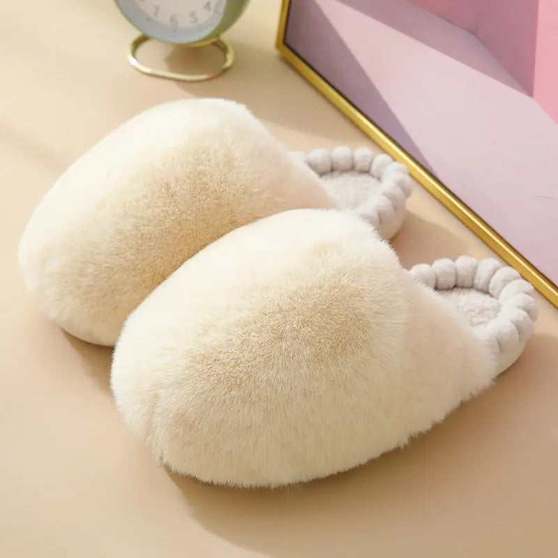 Fashionable Big Head Plush Slippers - GlossiChic Collection