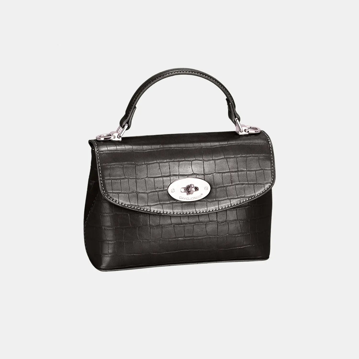 Texture PU Leather Handbag - GlossiChic Collection Black / One Size GlossiChic Collection handbags