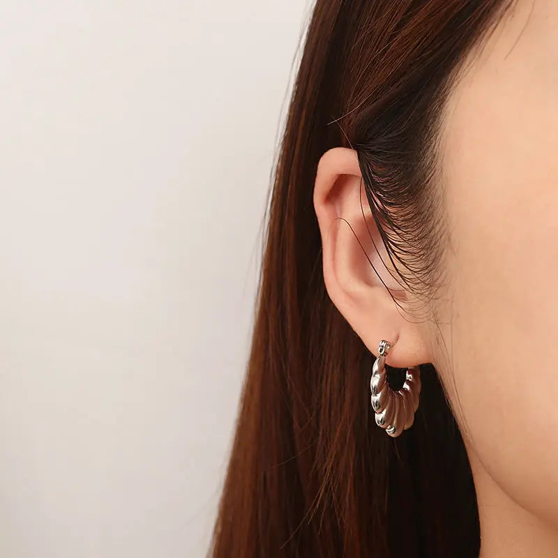 Stainless Steel Geometric Shape Earrings Trendsi