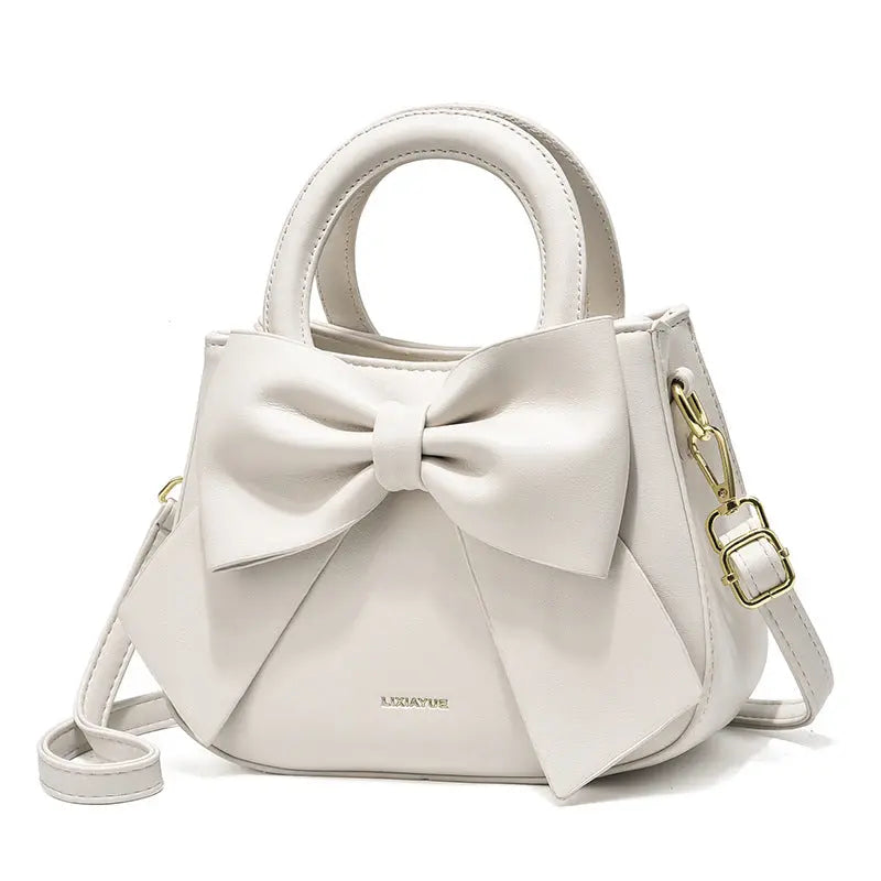 Bow Design Shoulder Bag - GlossiChic Collection