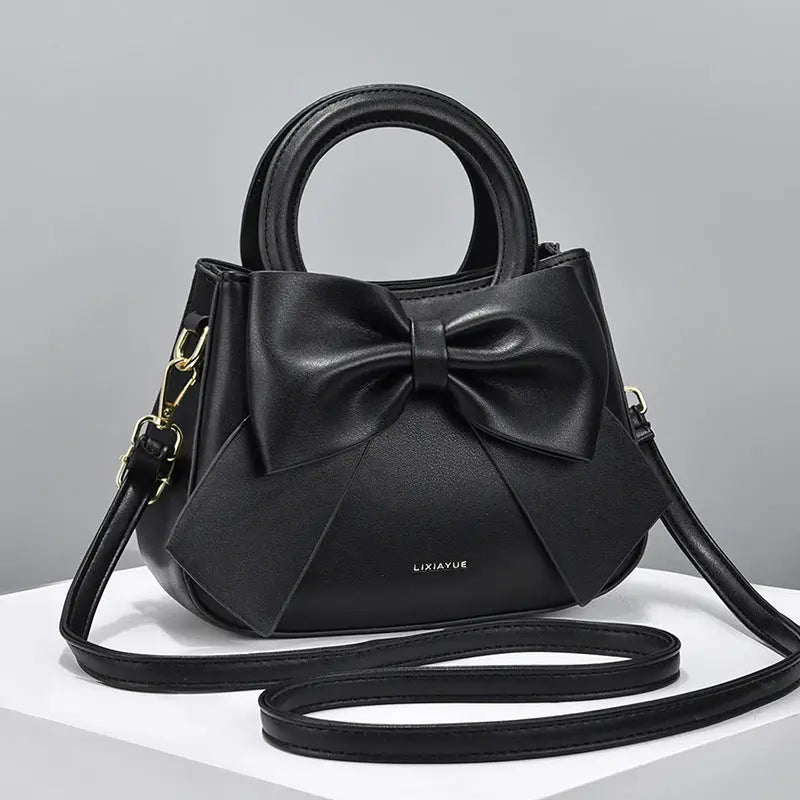 Bow Design Shoulder Bag - GlossiChic Collection