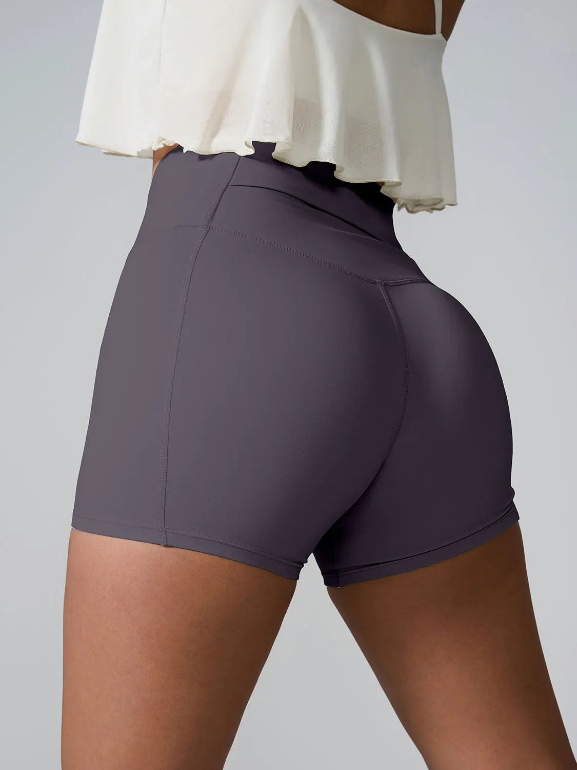 High Waist Active Shorts Trendsi