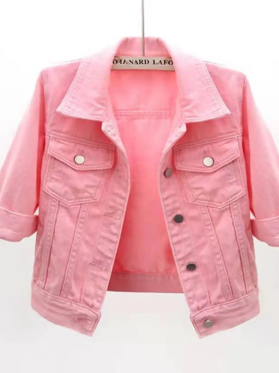 Full Size Cropped Denim Jacket - GlossiChic CollectionCoats & Jackets