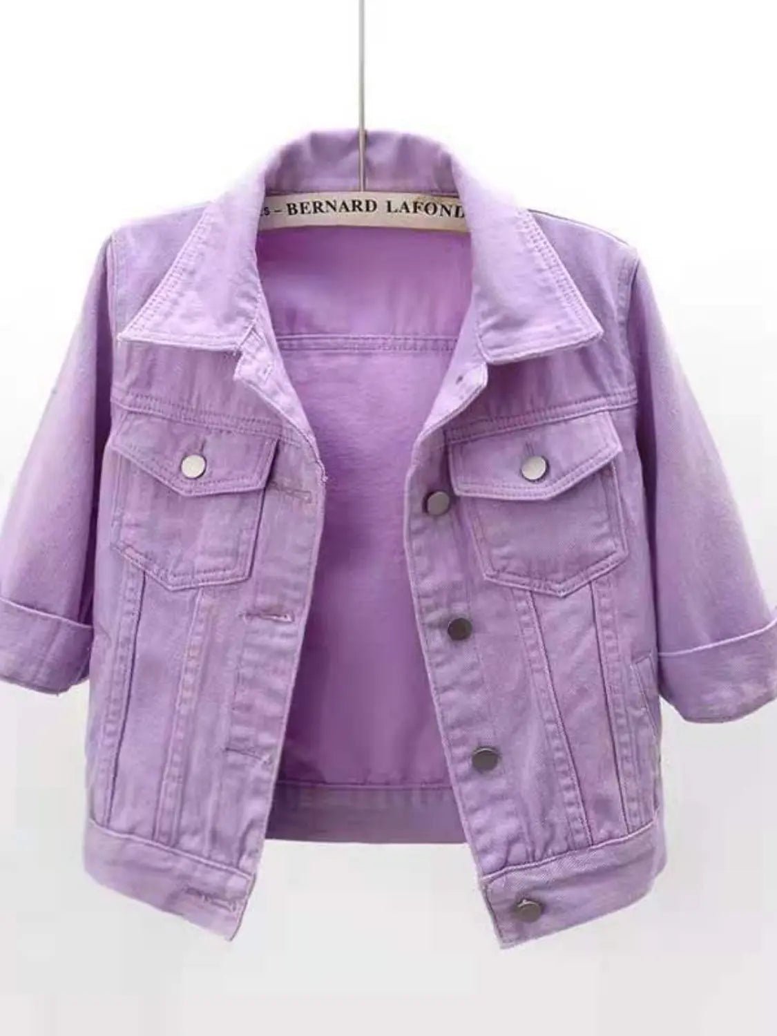 Full Size Cropped Denim Jacket - GlossiChic CollectionCoats & Jackets