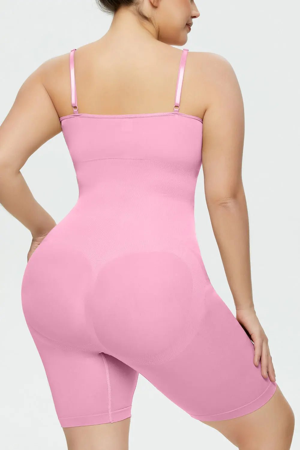 Full Size Spaghetti Strap Shaping Romper - GlossiChic Collection Mocha / S GlossiChic Collection Jumpers & Rompers