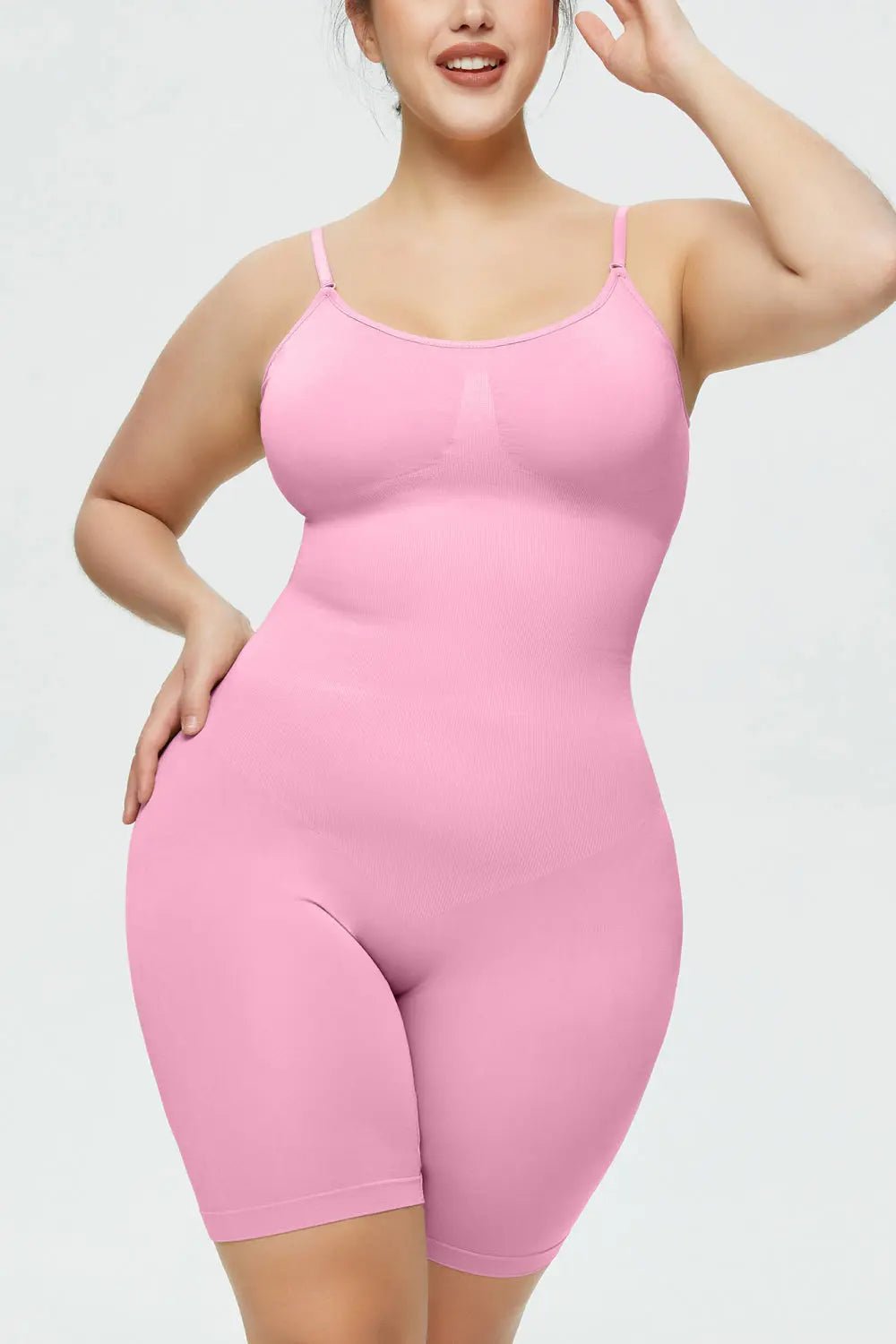Full Size Spaghetti Strap Shaping Romper - GlossiChic CollectionJumpers & Rompers