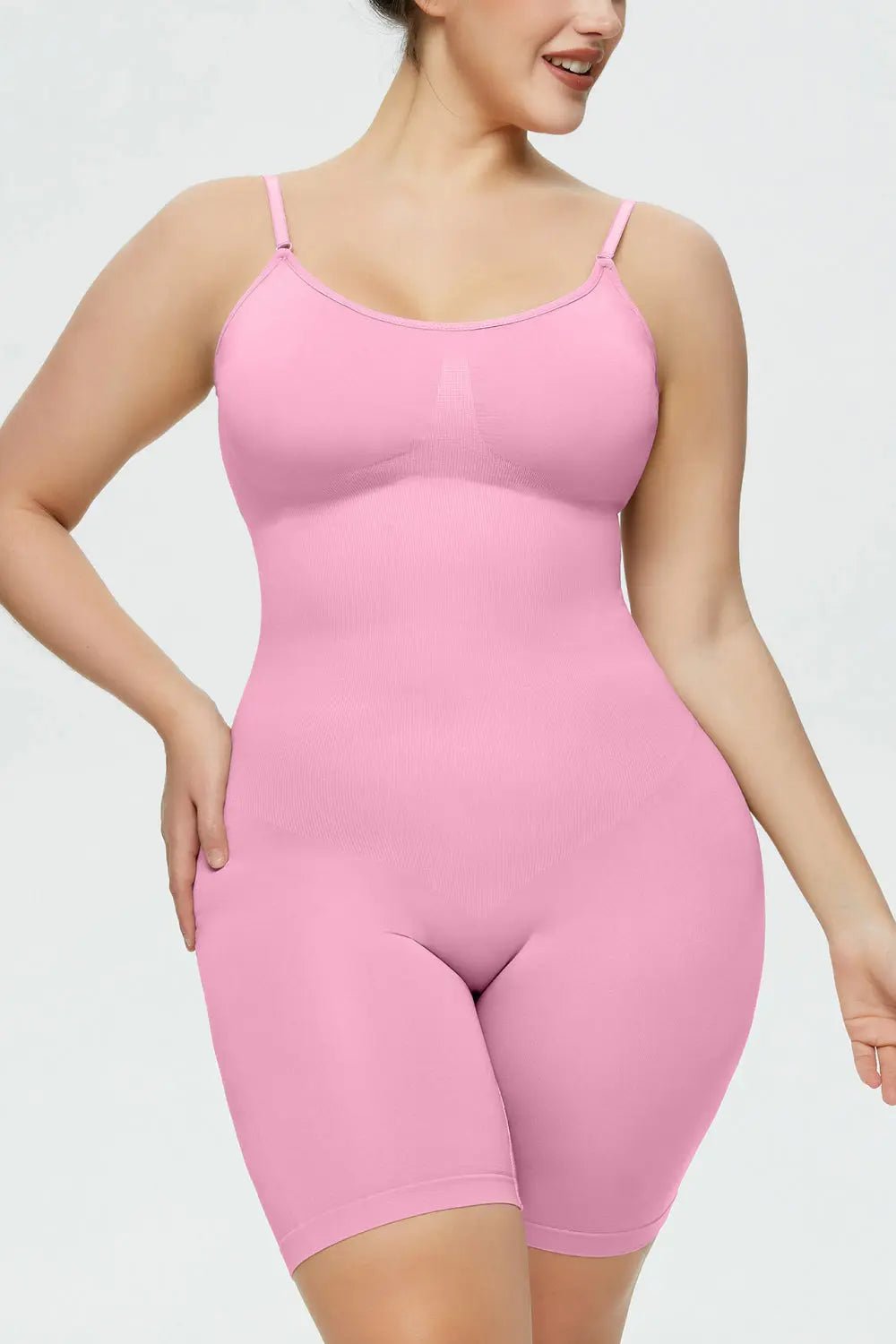 Full Size Spaghetti Strap Shaping Romper - GlossiChic CollectionJumpers & Rompers