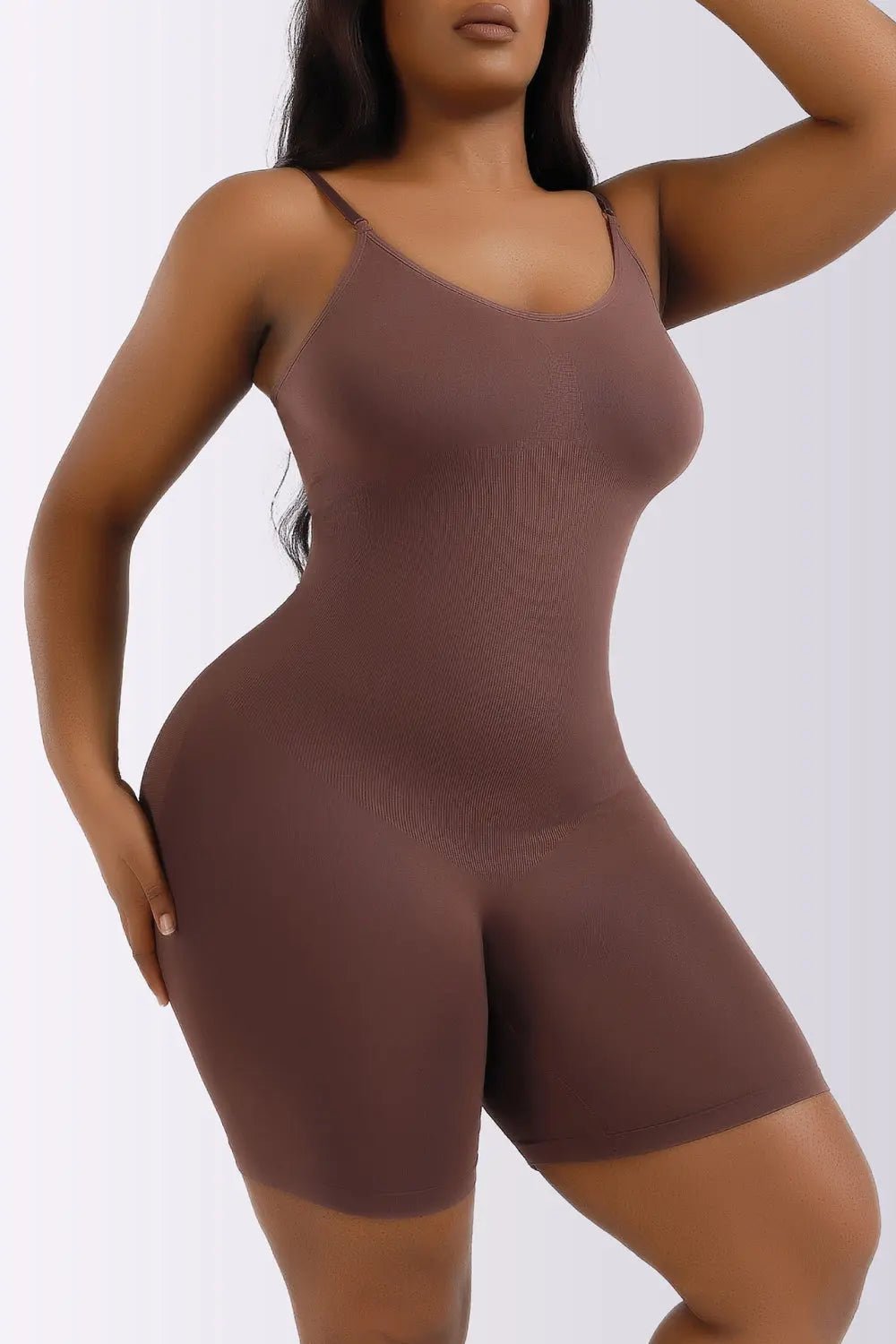 Full Size Spaghetti Strap Shaping Romper - GlossiChic CollectionJumpers & Rompers