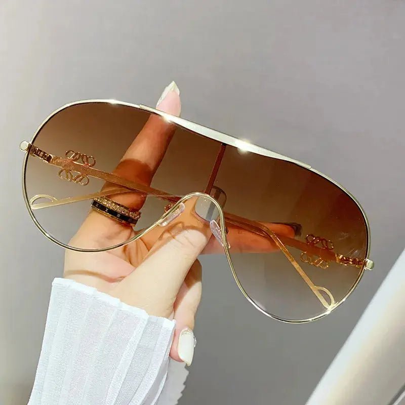 Gradient Aviator Sunglasses - GlossiChic CollectionSunglasses