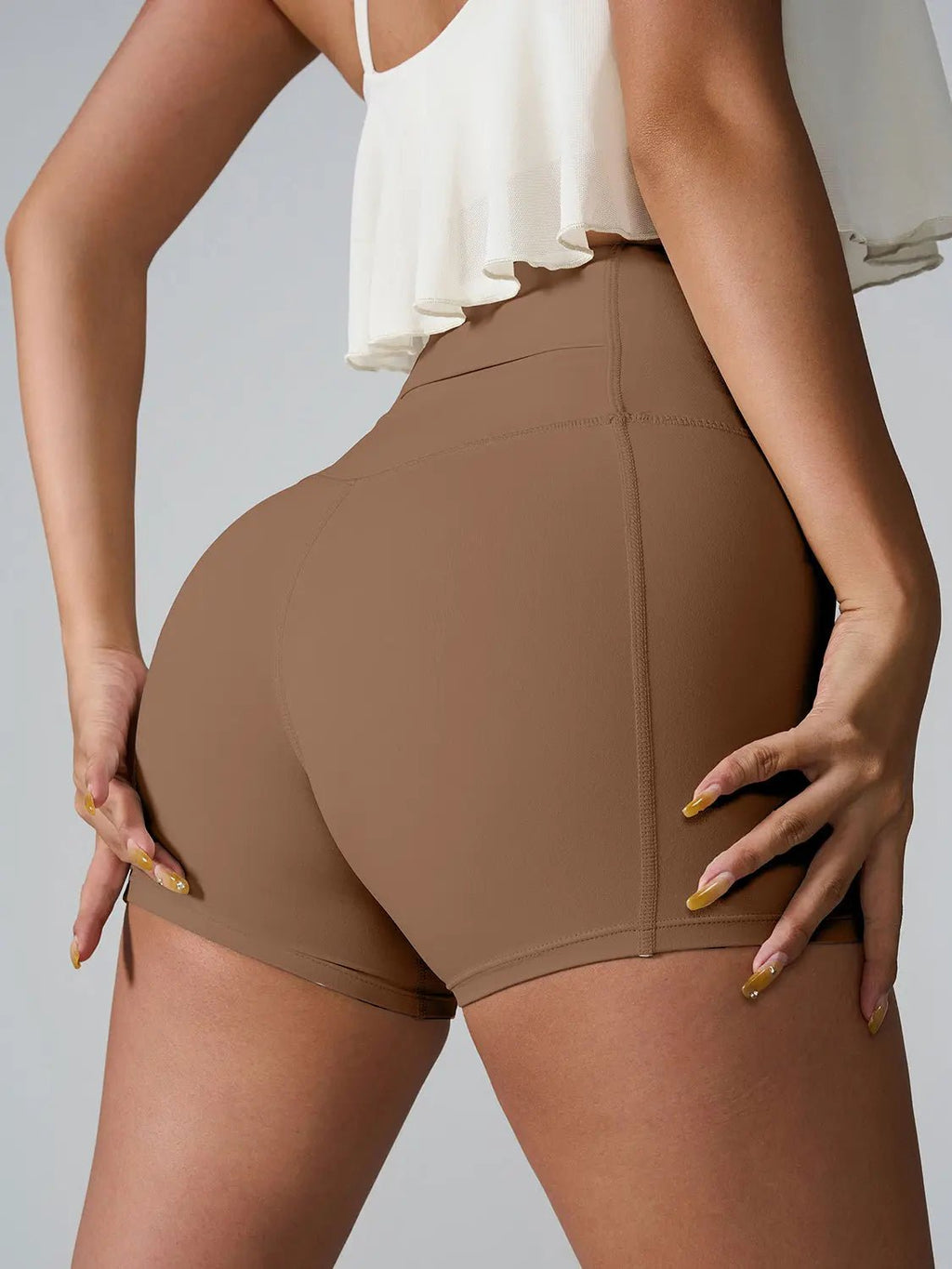 High Waist Active Shorts - GlossiChic CollectionActivewear