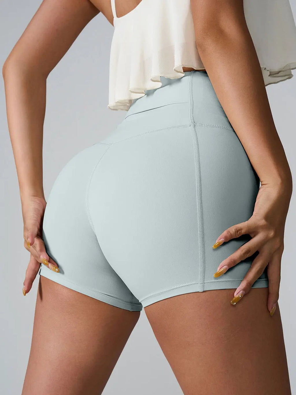 High Waist Active Shorts - GlossiChic CollectionActivewear