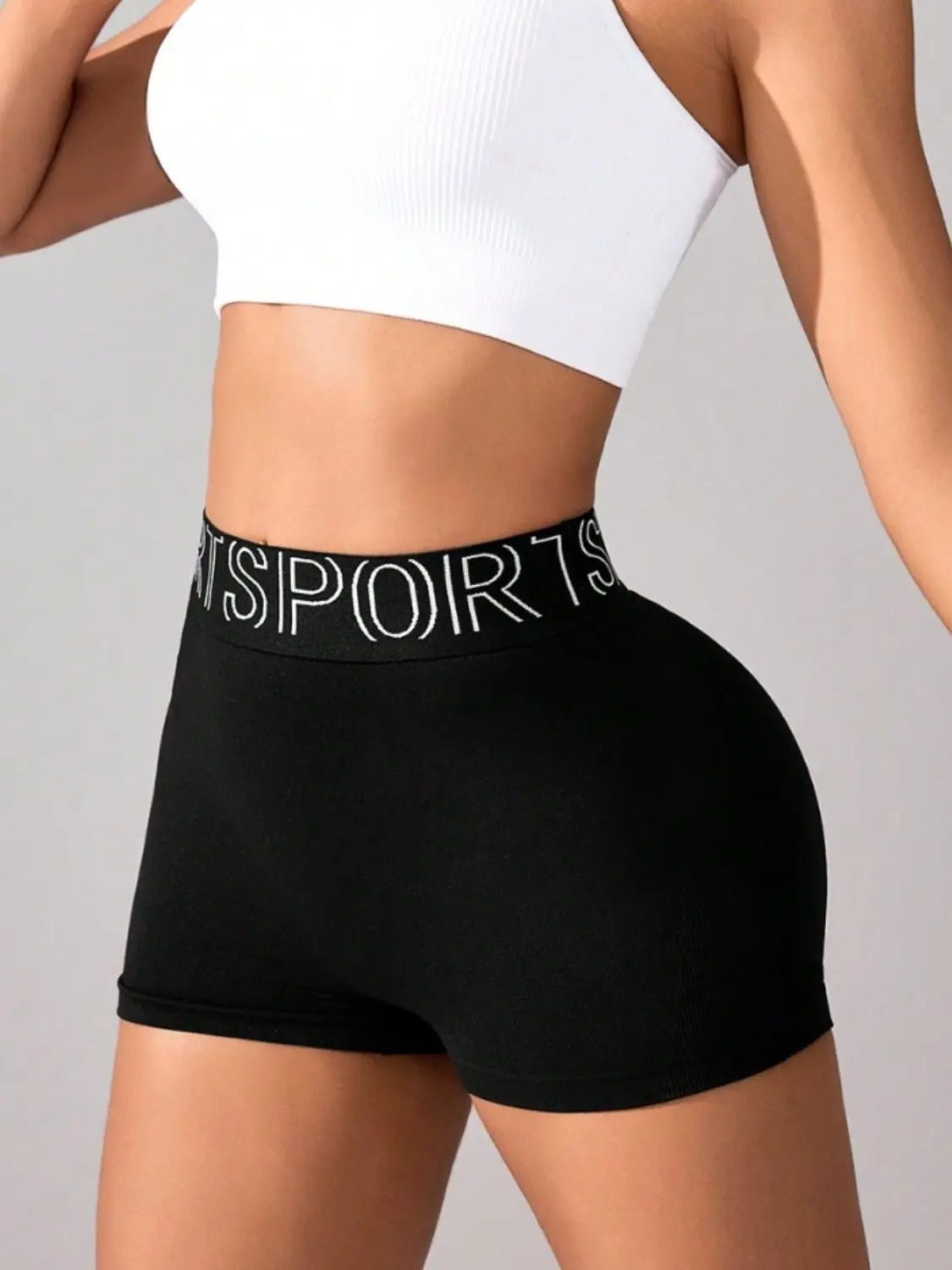 High Waist Active Shorts - GlossiChic CollectionActivewear