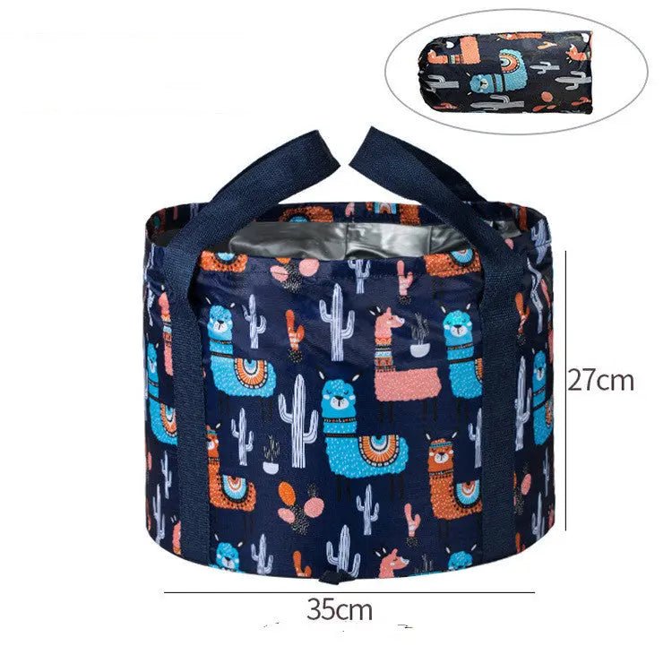 Large Travel Foot Soak Bag With Foldable Basin - GlossiChic CollectionHandbags