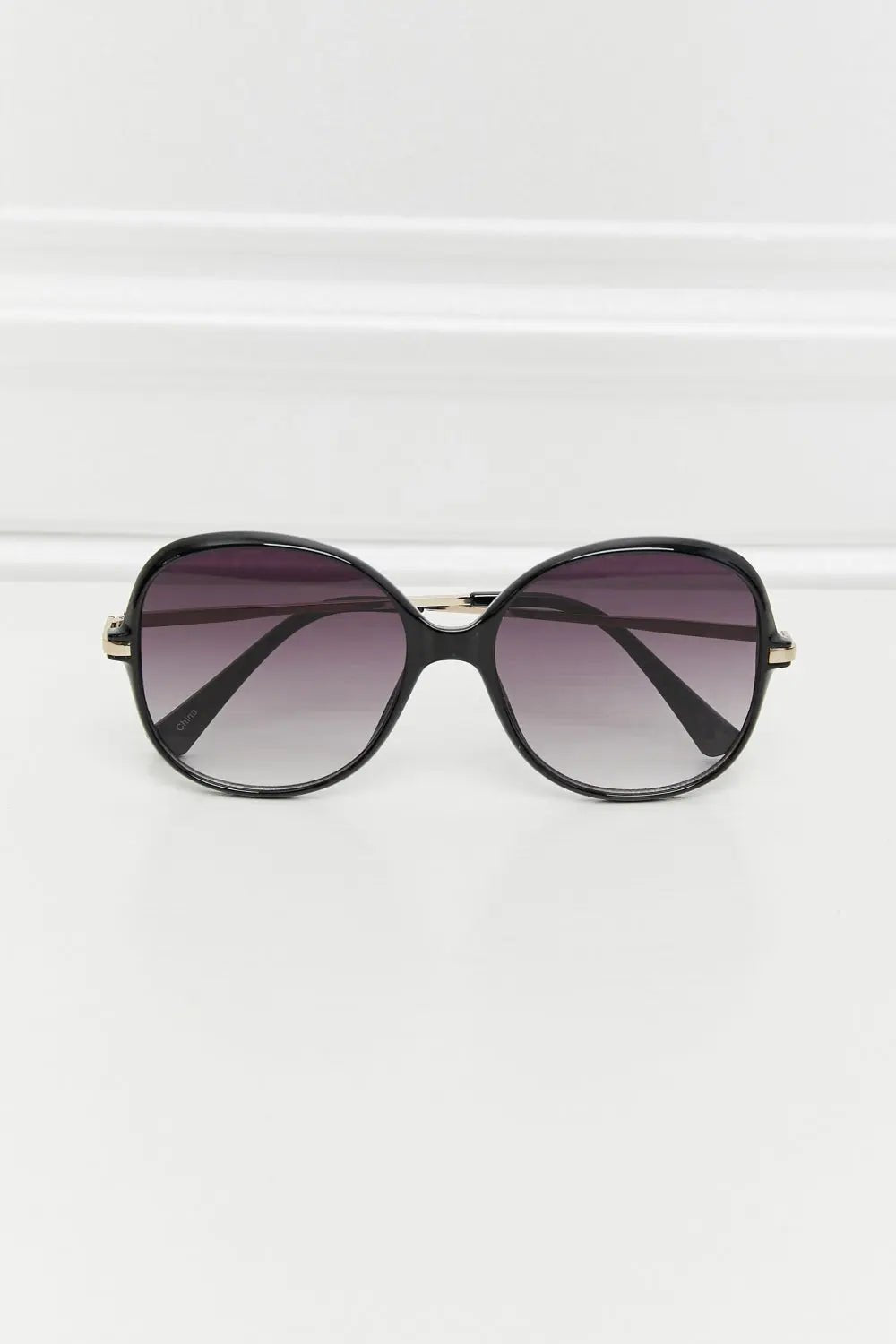 Metal - Plastic Hybrid Full Rim Sunglasses - GlossiChic CollectionSunglasses
