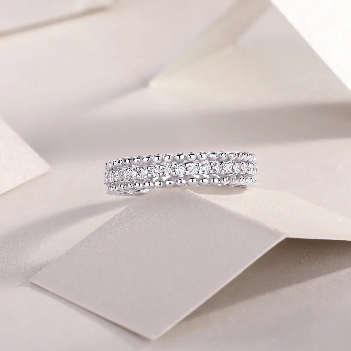 Moissanite 925 Sterling Silver Ring - GlossiChic CollectionRings