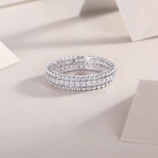 Moissanite 925 Sterling Silver Ring - GlossiChic CollectionRings