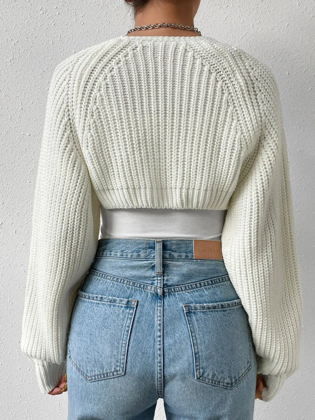 Open Front Long Sleeve Cropped Cardigan - GlossiChic CollectionBlazer & Cardigan