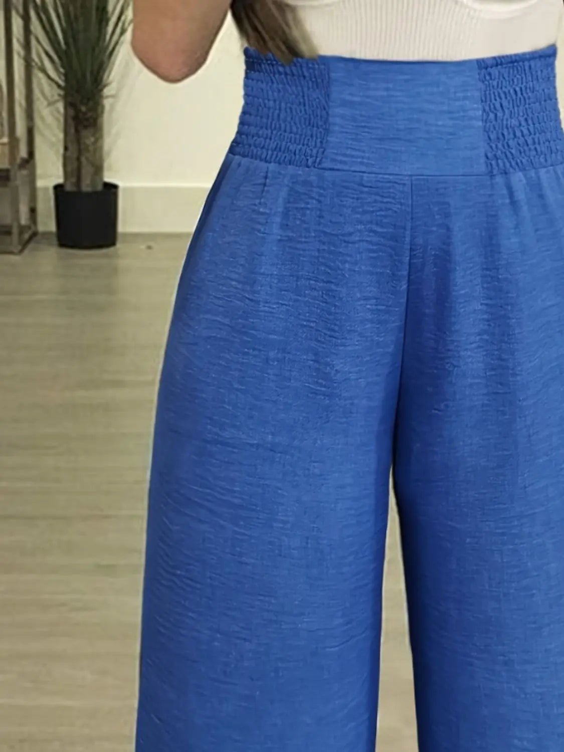 Plus Size High Waist Wide Leg Pants - GlossiChic CollectionJeans, Pants, & Shorts