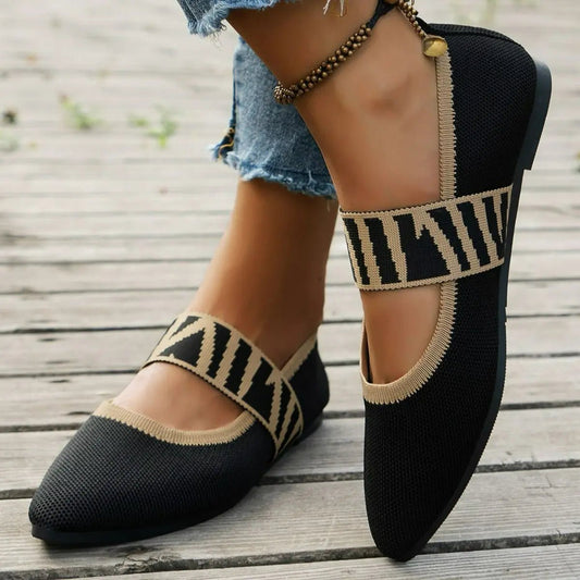 Point Toe Flats Slip - Ons - GlossiChic CollectionShoes