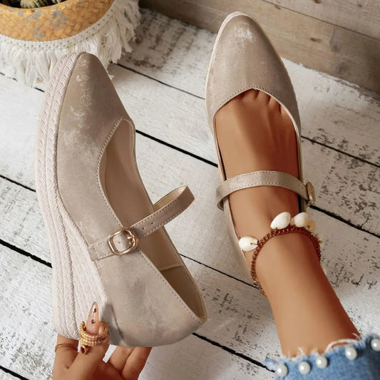 Point Toe Platform Loafers - GlossiChic CollectionShoes