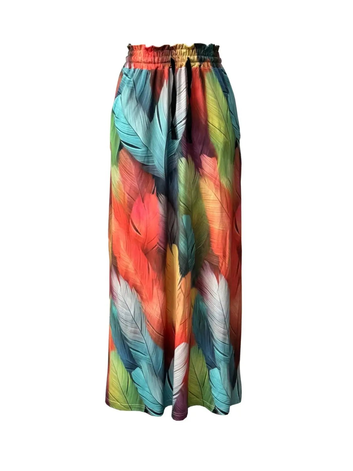 Printed Maxi Skirt with Pockets - GlossiChic CollectionDresses