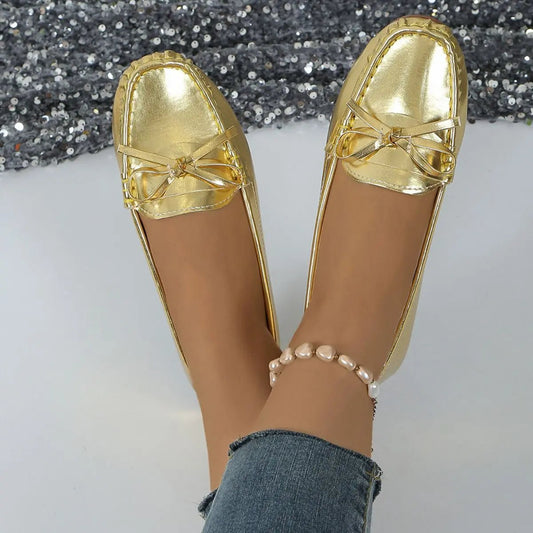 Round Toe Flats Slip - Ons - GlossiChic CollectionShoes