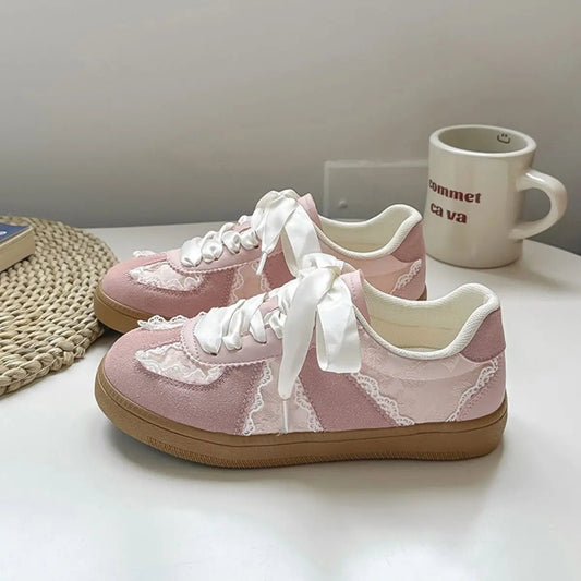 Round Toe Flats Sneakers - GlossiChic CollectionShoes