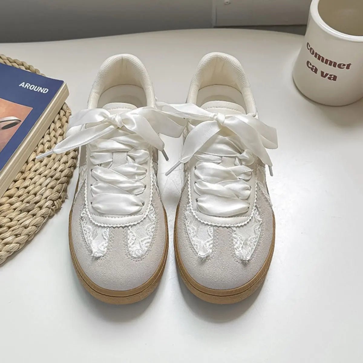 Round Toe Flats Sneakers - GlossiChic CollectionShoes