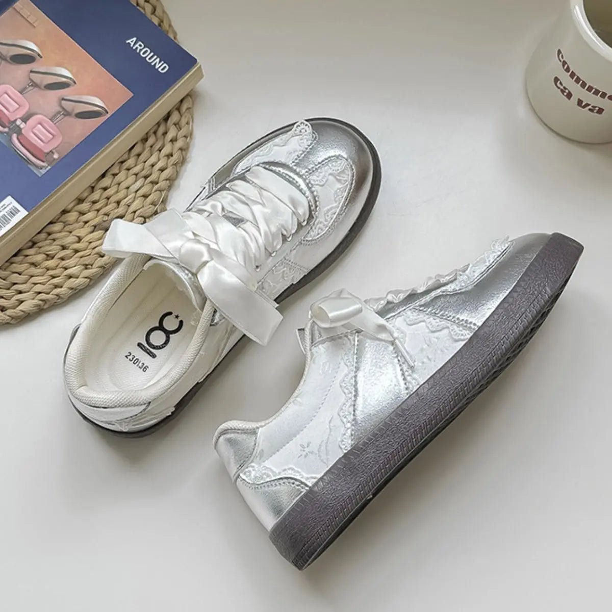 Round Toe Flats Sneakers - GlossiChic CollectionShoes