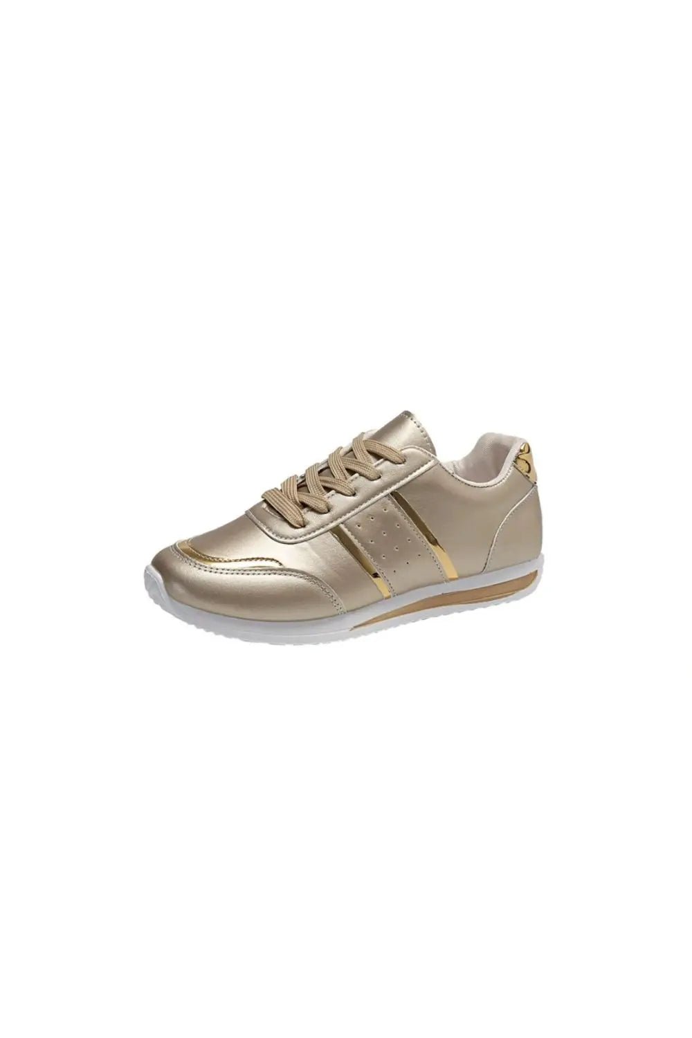 Round Toe Lace Up Platform Sneakers - GlossiChic CollectionShoes