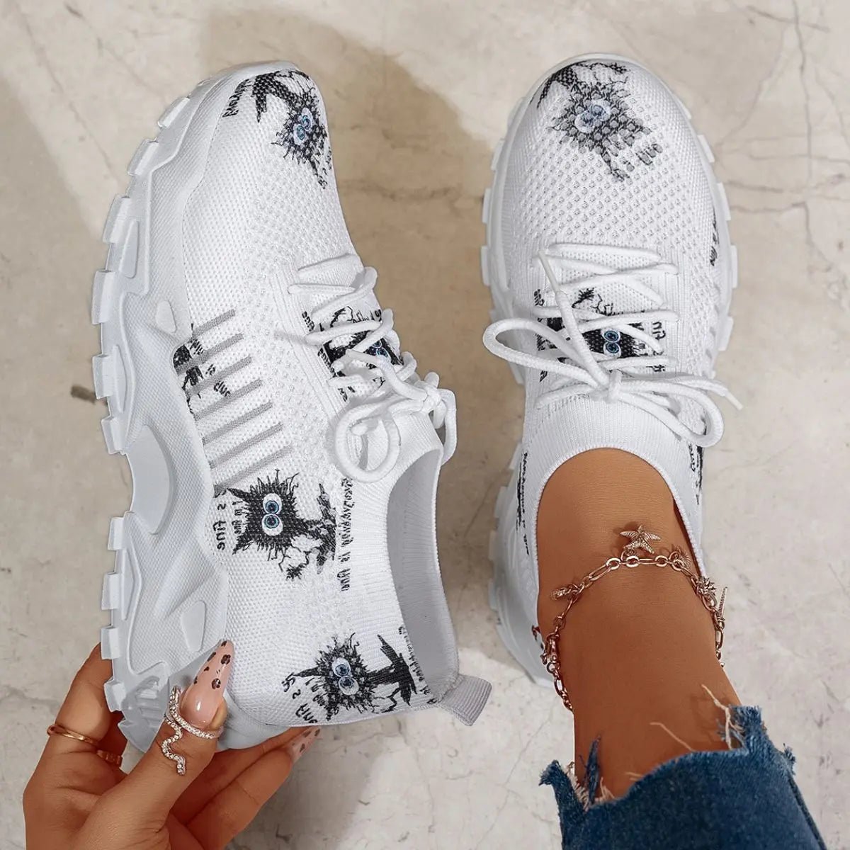Round Toe Platform Athletic - GlossiChic CollectionShoes