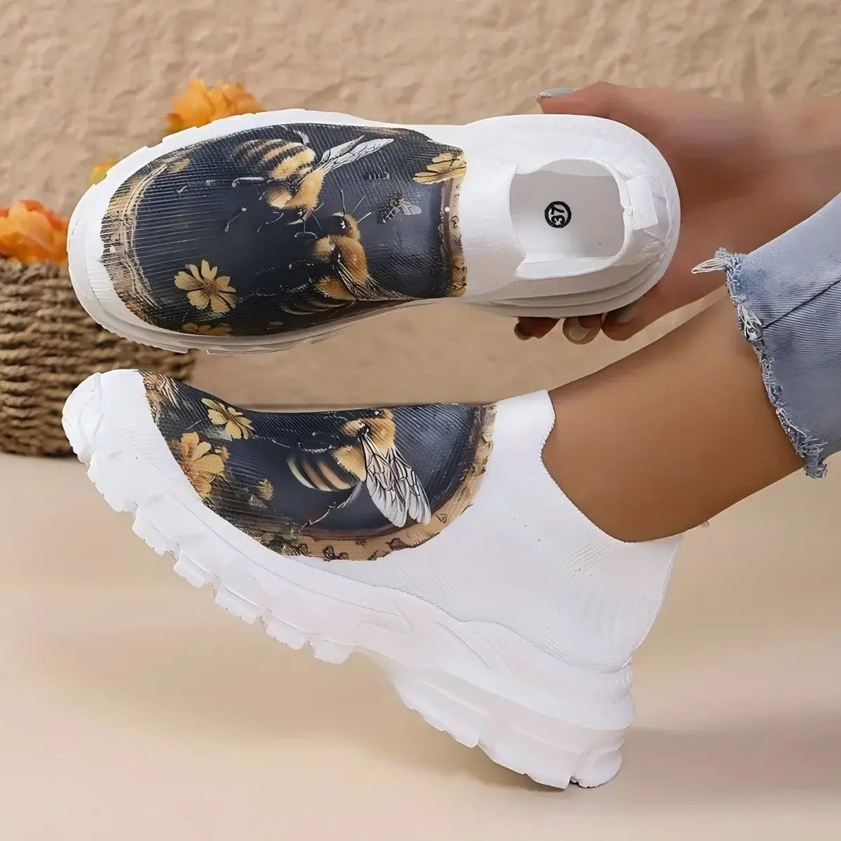 Round Toe Platform Sneakers - GlossiChic CollectionShoes