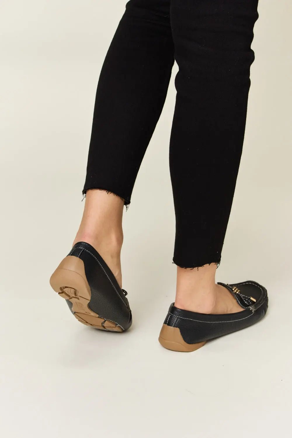Slip On Bow Flats Loafers - GlossiChic Collection BLACK / 6 GlossiChic Collection Shoes & Accessories