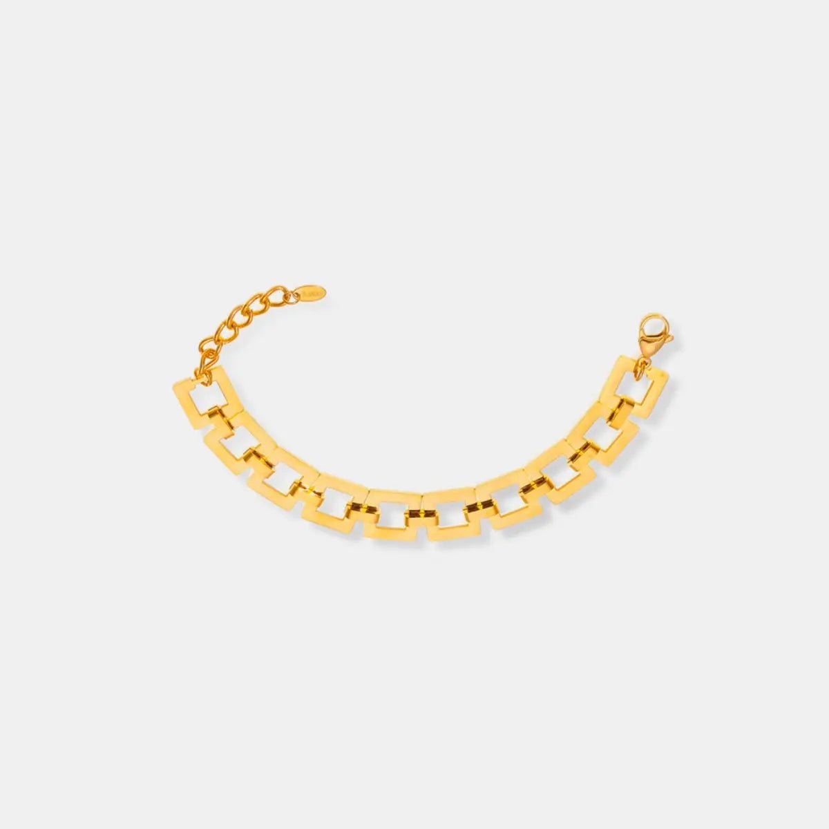 Titanium Steel Hollow Square Chain Bracelet - GlossiChic CollectionBracelets