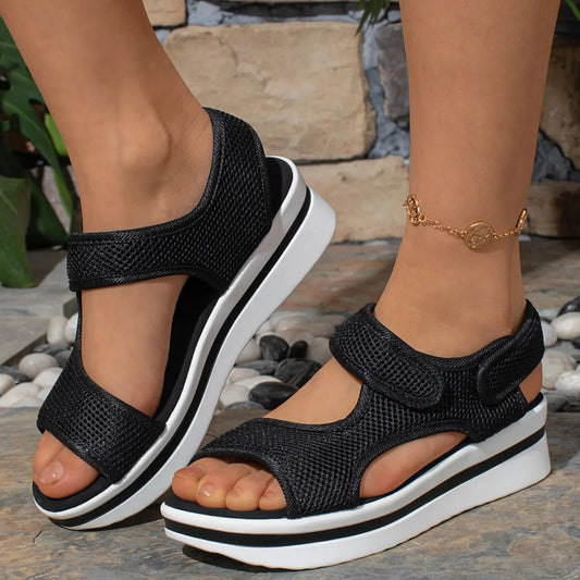Velcro Mesh Breathable Sandals - GlossiChic CollectionShoes